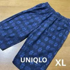UNIQLO ステテコ ネイビー 総柄 和柄　XLサイズ