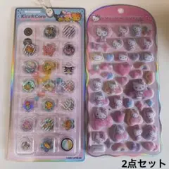 おはじきシール　コットンパフィーシール　日焼けキティ　ヒョウ柄キティ　サンリオ