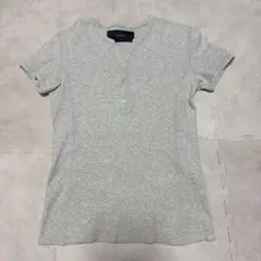 AKM ヘンリーネック Tシャツ グレーのサムネイル