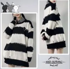 NieR BORDER DAMAGE KNIT