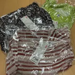 タンクトップ 3点セット 黒 緑 ストライプ