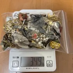 アクセサリー大量セット 350g ネックレス・ブローチ・イヤリング ミックス