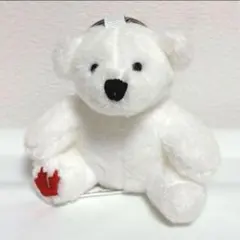 【値下げ不可】未使用品 カナダ くま 白熊 ぬいぐるみ マスコット キーホルダー