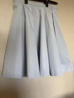 アダムエロペ　ライトブルー ひざ丈スカート