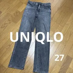 UNIQLOスリムストレート　レディースジーンズ27美品