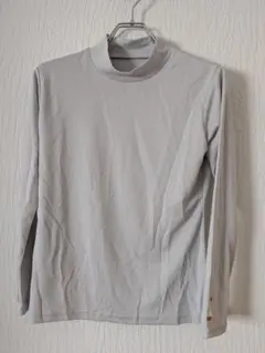 新品　長袖ハイネックアンダーシャツ グレー スポーツインナー