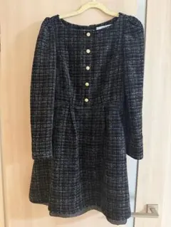 mondrian tweed midi dress - メルカリ