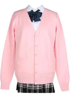 スクールカーディガン ピンク セーター