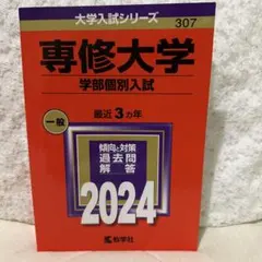 専修大学 学部個別入試 赤本 2024