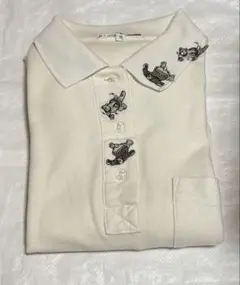 H.A.SPORT 刺繍ポロシャツ M ホワイト　長袖
