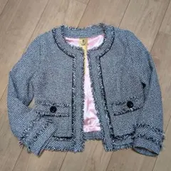 ROYAL PARTY ツイードジャケット ノーカラー 36　入学、卒業式に