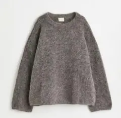【H&M エイチアンドエム】モヘアブレンドセーター グレー XS ニット