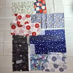 生地 布 はぎれ ハギレ セット 女の子 花柄 星 虹 チェック ハンドメイド
