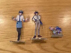 カフェテーマ アクリルスタンド 3体セット なおきり　カラフルピーチ