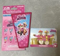 ディズニー パルパルーザ コレクションカード＆ワッペンアクセサリー チップデール