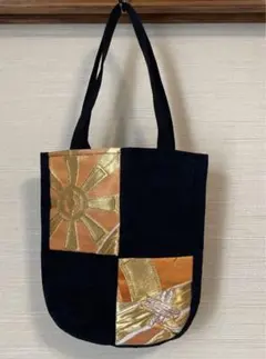 着物アンティーク帯リメイクミニバッグ