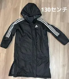 adidas ブラック ベンチコート 130