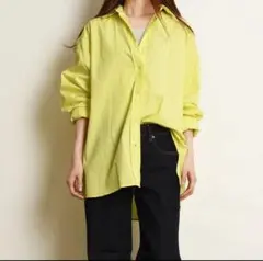 ミラオーウェン MilaOwen リボン付き ストライプ オーバーシャツ