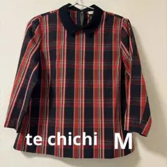 techichi チェックブラウス　M