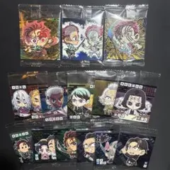 鬼滅の刃　ウエハースシール　セット　炭治郎　猗窩座　シークレット