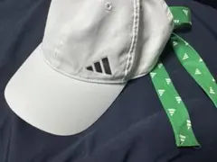 【adidas】ゴルフキャップ　リボン　アディダス　ホワイト　レディース