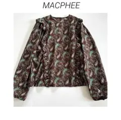 MACPHEE】ヴィンテージ刺繍 ショートブラウス | Mercari