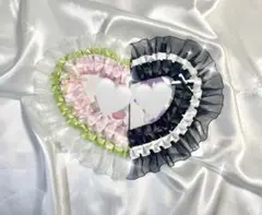 【推し活・量産型】ペア販売♡　リボンデコ　硬質ケース　トレカケース　レースデコ