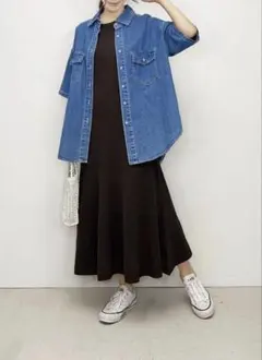 タグ付新品◆スタイルデリ◆ ステッチデニムシャツジャケットのサムネイル