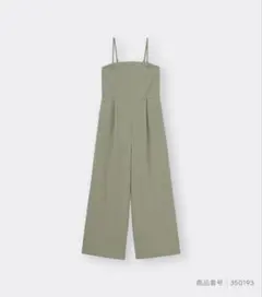 GU美品 カットソーベアキャミソールサロペットパンツ XL