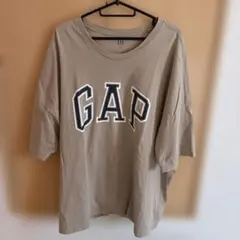 GAP ロゴプリント 半袖Tシャツ ベージュ XL