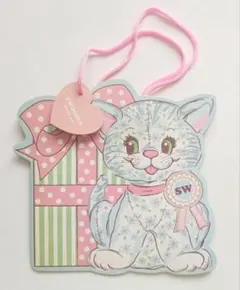 SWIMMER 平成 猫イラスト ペーパーバッグ メッセージカード付きのサムネイル