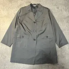 absolut グレー ロングコート古着ヴィンテージ