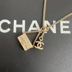 極美品✨シャネル バッグモチーフ マトラッセ ネックレス ゴールド ココマーク