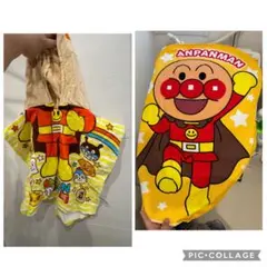アンパンマン フード付きタオルとアンパンマンのダイカットタオル