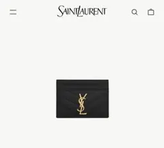 春カラー♡本物付属品有SAINT LAURENTカードケースYSLロゴ ミモザ 