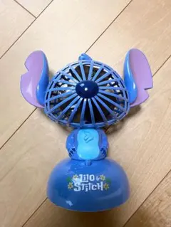 希少　Disney ディズニー　スティッチ　卓上扇風機　超レア　ハンディファンのサムネイル