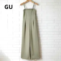 GU カットソーベアキャミソールサロペットパンツ XS カーキ 2wayのサムネイル