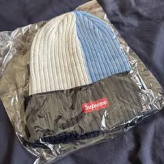 Supreme ニット帽 青・白・黒