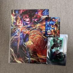 映画　鬼滅の刃　映画入場者特典　クリアカード　ポストカード　ステッカー