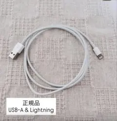 iPhone 正規品 ライトニングとタイプA 充電器ケーブル
