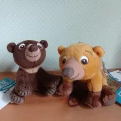 【ディズニー映画】ブラザー・ベア ぬいぐるみ キーチェーン付き　2ひき