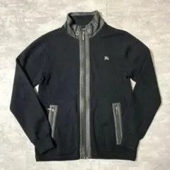 BURBERRY BLACK LABEL ニットジャケット ブラック