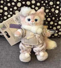 新品未使用♡上海ディズニー　ブルーホワイトリーナベルキーチェーン 青花 リーナベル ぬいぐるみキーチェーン❘上海ディズニー