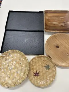 木製トレーセット 手作り 他