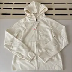 UNIQLO オフホワイト スウェット フルジップパーカー S