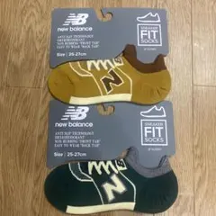 新品未使用 new balance スニーカーソックス 25-27cm 2足