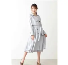 JILL STUART 　ライトブルー 　トレンチコート M コート