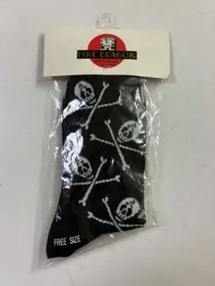 PINK DRAGON ドクロ 靴下 クリームソーダ　ロカビリー　昭和レトロ