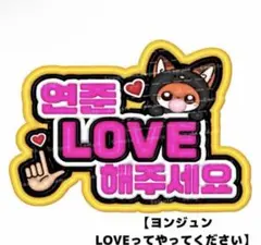 カンペ ファンサボード ペンサ TXT ヨンジュン ぷっくり ネームボード