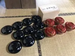 保管品！樹脂製本漆の煮物椀セット 検茶道具懐石道具